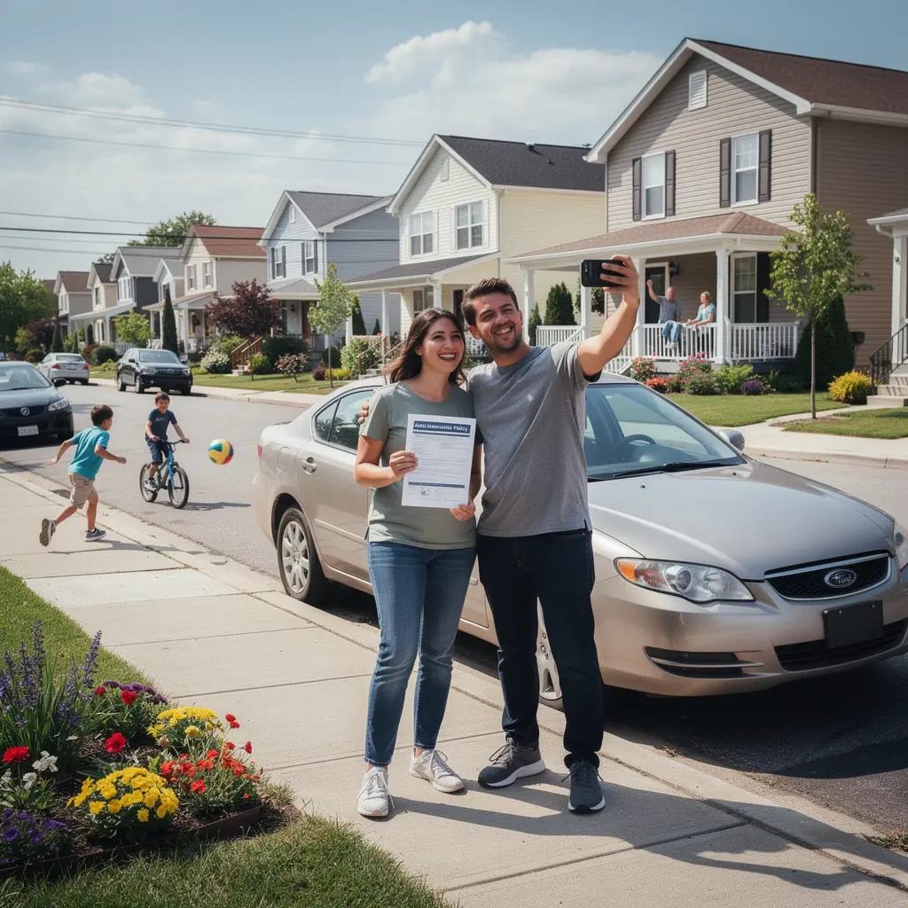 Иллюстрация процесса подачи цифрового страхового иска